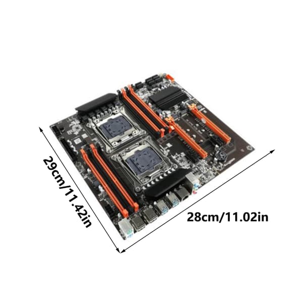 X99 Moderkort med dubbla processorer Stöder LGA 2011 och 2011 3 för X99 Chipset DDR4