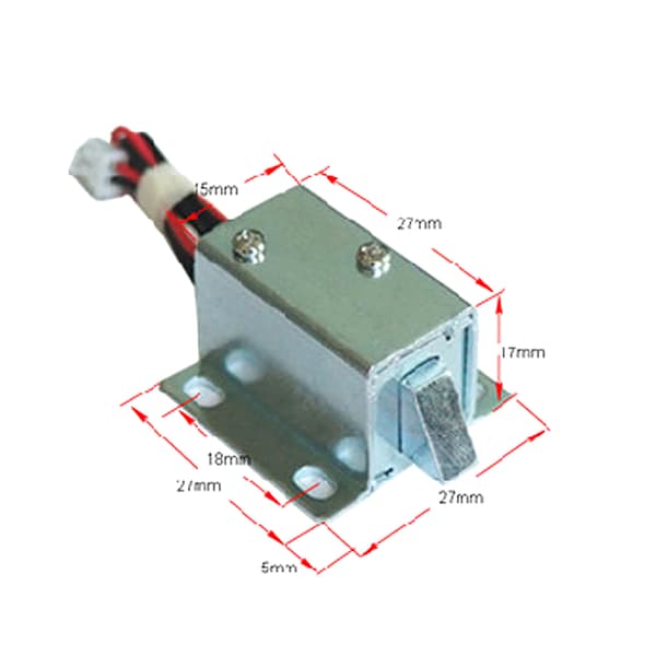 DC 12V Elektronisk Dörrlås Säker Kompakt Solenoid för Ventillås Symmetrisk