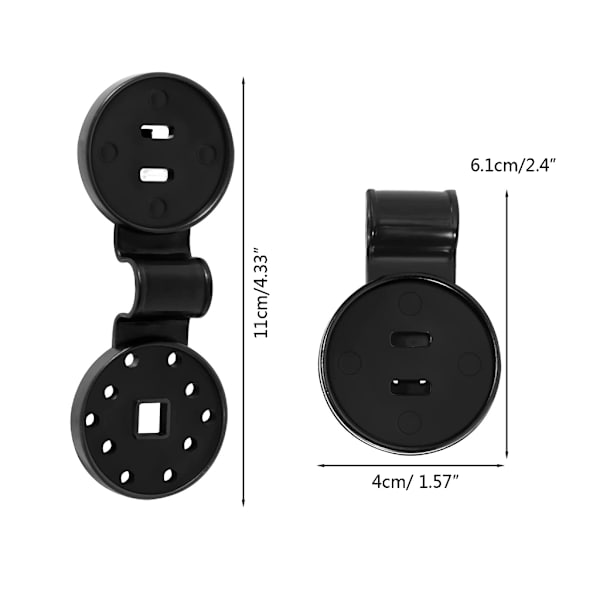 20/50/100ST Skärmduk Plastklämmor Runda plastsvarta klämmor Vindtät markisklämma Grip Skärm Tygtillbehör 100