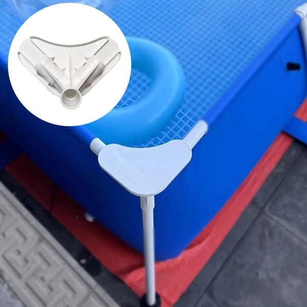 Rustsikker Plastbassengrammeadapter Universell For Ulike Rørstørrelser