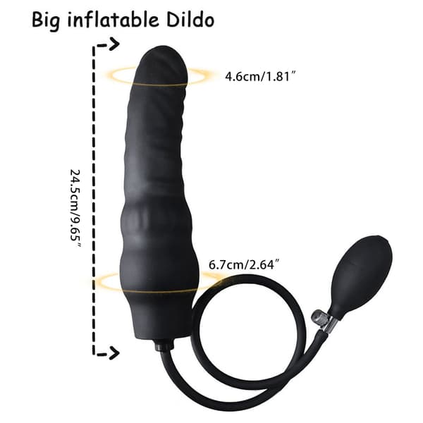 Uppblåsbar analpluggpump expander stor rumpa plugg prostatamassage analdilatator