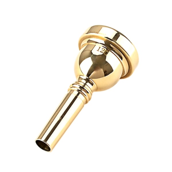 Metal Gold 12C Trumpet Munstycke kompatibel med Yamaha Bach musikinstrument för nybörjare och professionella spelare