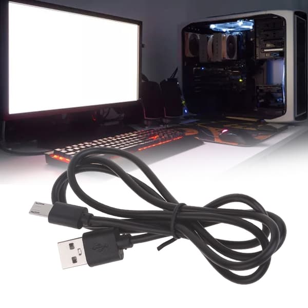 10 mm USB til Micro USB hannkabel med forlenget tupp Effektiv 1m/3.3ft lader