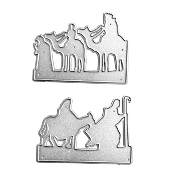 Camel Man Metal Cutting Dies Scrapbooking Stencil Die Cuts Kort Prägling DIY Fotoalbum Mall Form Dekoration Hantverk 3535