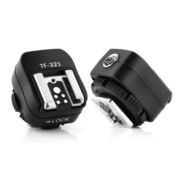 TF321 Kamera Flash Hot Shoe Adapter Udskiftning PC Sync Socket Adapter
