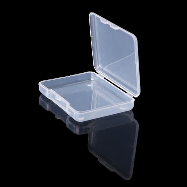 Rektangulär Förvaringslåda i Plast Klar Transparent Behållare Organizer