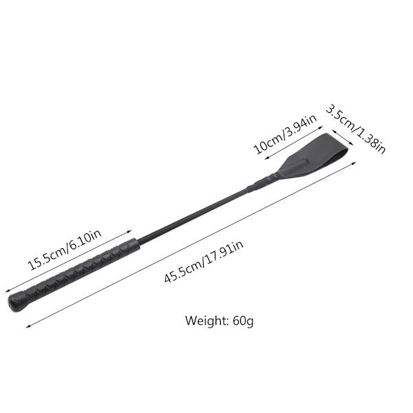 Portable Riding Crop PU Läder Hästpiska Crop Props Utomhusfransstillbehör för ridhästar, scenprestanda