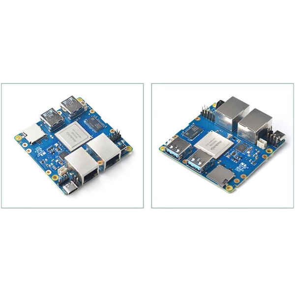 Nanopi R4S Mini Router 1GB/4GB LPDDR4 CNC Full Metal för Shell RK3399 Dual Gigabit Ethernet-port för IOT NAS för Smart H