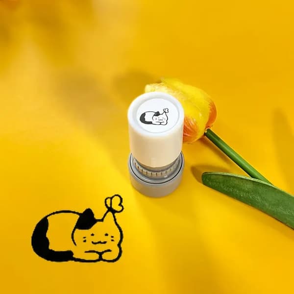 Dyrestempel med sorte katteform, velegnet til hjemmearbejdsmiljøer 3
