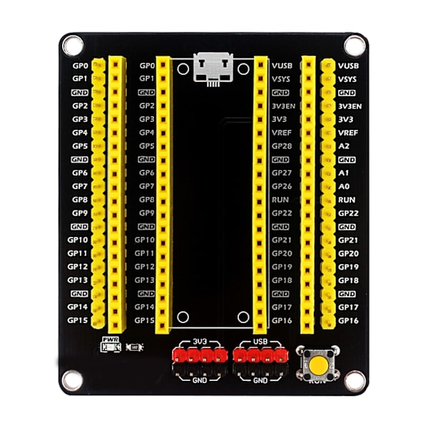 för Raspberry Pi Pico GPIO Expander Extern Expansionskort 2x20 Hane Header