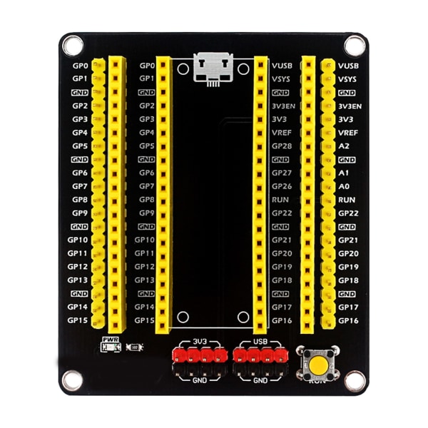 Raspberry Pi Pico GPIO -laajennin, ulkoinen laajennuskortti, 2x20 urosliitin