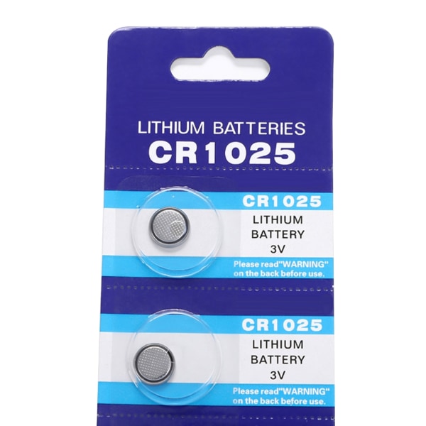 5 st CR1025-batterier Knappcellsbatteri för bilnyckel Långvarig power för klockor och nyckelbricka Långvarig power One card