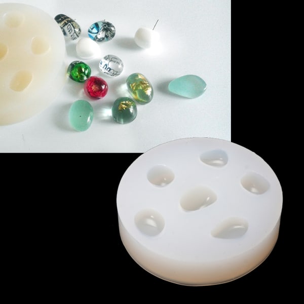 Pebbles Shape Resin Molds för epoxihartsgjutning diy mold för Pebbles Shape Leksak Tillverkningsmaterial för barn