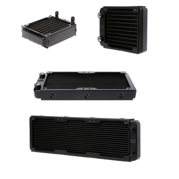 Aluminium datamaskinradiator 80 mm vannkjøler for CPU GPU VGA kjøleribbe
