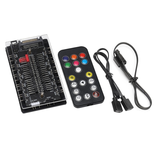 ARGB och PWM HUB 12V/4pin RGB 5V/3Pin ARGB Fläkt PWM HUB Förlängningskabel Adapter Lågt Ljud Energibesparande HUB Adapter