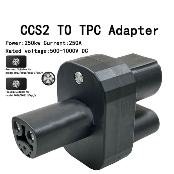 CCS2 Adapter Høj Effektivitet CCS2 Adapter Plast Opladningsadapter til Bil