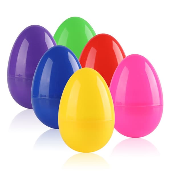Fargerike plastikk selvmalende egg rytmelæringsleke for barn