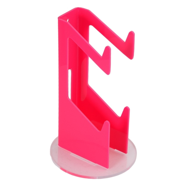 Akryl Spelkontrollhållare Spelhandtag Skrivbordsskärmsställ för strömbrytare Gamepad Joystick Fäste Speltillbehör Pink transparent bas