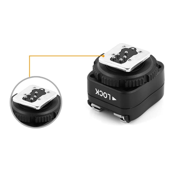TF321 Kamera Flash Hot Shoe Adapter Udskiftning PC Sync Socket Adapter