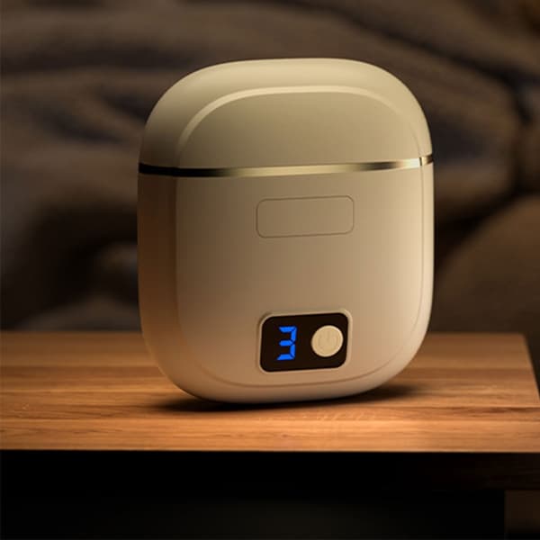 Stille Elektrisk Negleklipper med LED-lys og Oppladbart Batteri