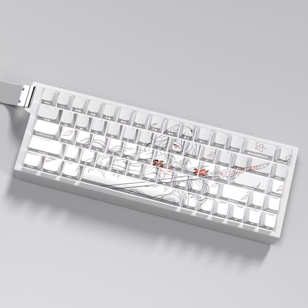 Ergonomisk tastehette-sett PBT 74 taster sidegraverte tastehetter for 61 67 68