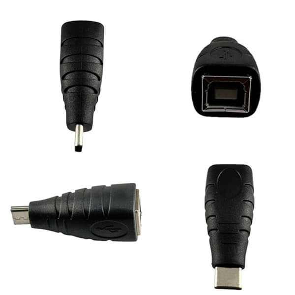 USB C Typ C Hane till USB B Hona Adapter för Skanner Skrivarkonverterare