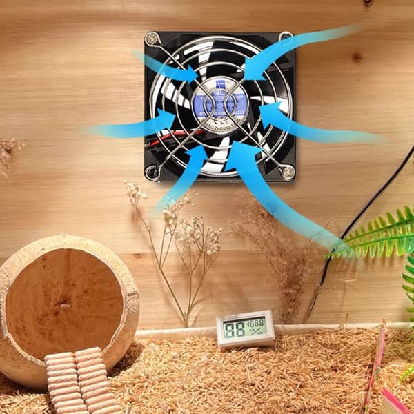 USB Køleventilator til Elektronikkøling - Kompakt og Kraftfuld Udstødningsventilator