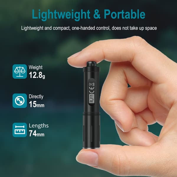 Vedenpitävä Mini LED Taskulamppu Taskulamppu Retkeilyyn ja Ulkoiluun