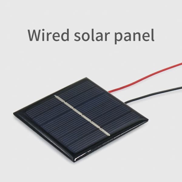 2-3V 100mA Liten Solcellsplatta Med Kabel Laddningspanel Solcellsplatta