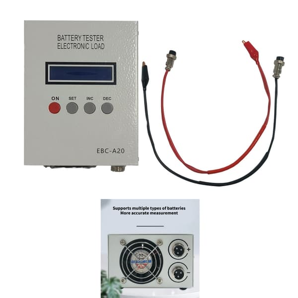 Batterikapacitetstester med LCD-display for nøjagtig måling