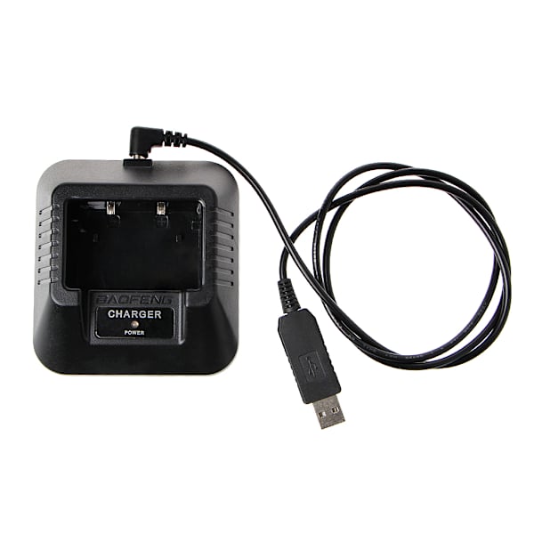 UV-5R USB -batteriladdare för Baofeng UV-5R UV-5RE DM-5R Walkie Talkie Skinka Radio
