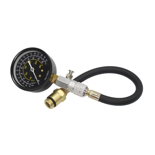 Motor Kompression Cylinder Trycktestare Mätare Läckagedetektor Kit S