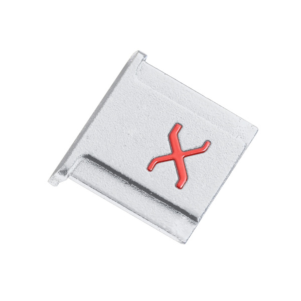 Metallavtryckare och Hot Shoe cover för T3 T30 T4 XPRO3 X100V Cap- Cover Silver Red label