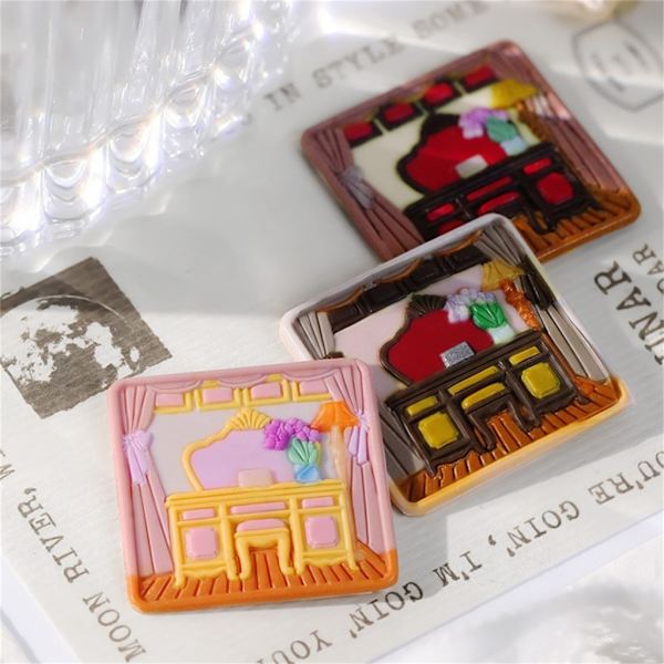 Förseglande vaxstämpelhuvud för sigill Kuvert Bröllopsinbjudan DIY Scrapbooking, husmönster vaxsigillstämpelhuvud J