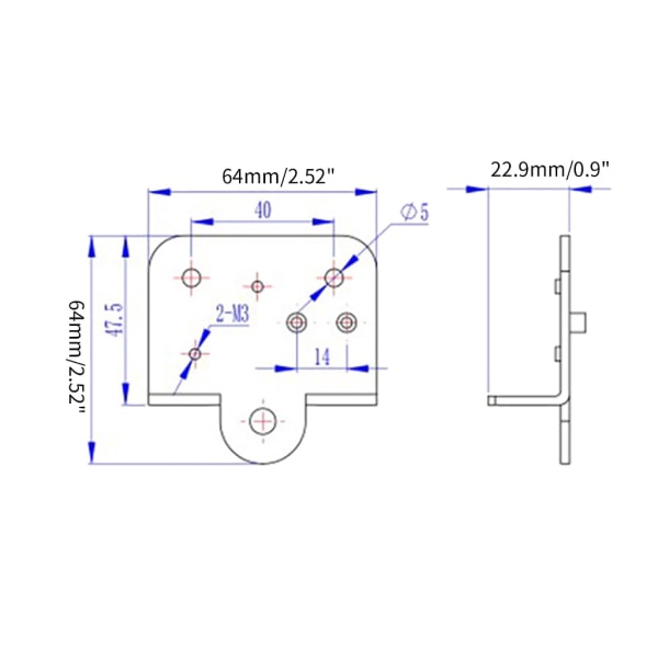 för Ender-3 CR10 Extruder Bakre stödplatta med remskiva Kit för Ender3 Ender3 Pro Cr-10 Cr-10S S4 S5 Series 3D-skrivare null - Without wheels