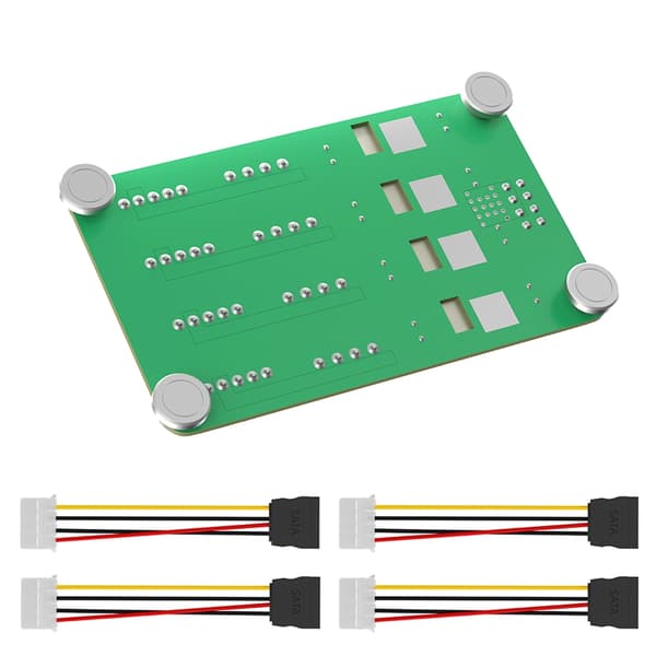 ATXs 6 8-pin til 8-veis 5V 12V spenningskort for datamaskinforbindelse og adapter