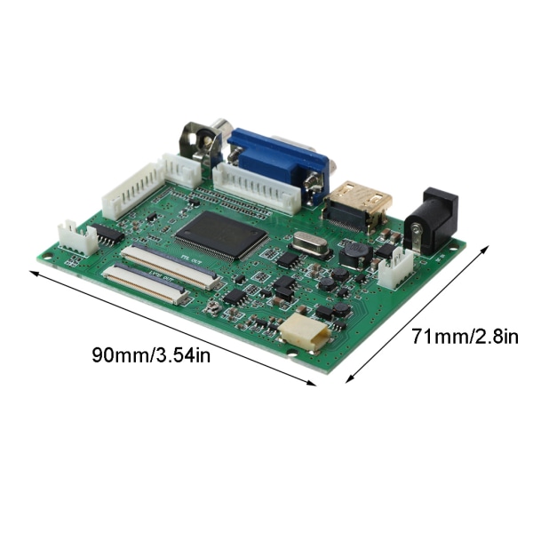 1Set HDMI-kompatibelt VGA 2AV 40/50Pin PC Controller Board för Raspberry PI 3