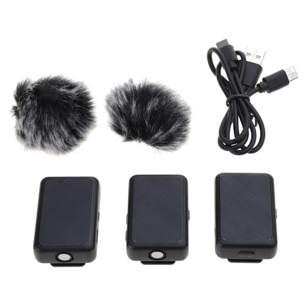 Trådløs mikrofonadapter Action Camera Connector Klar lydoptagelsesløsning til actionkamera til 360X3/ONEX2