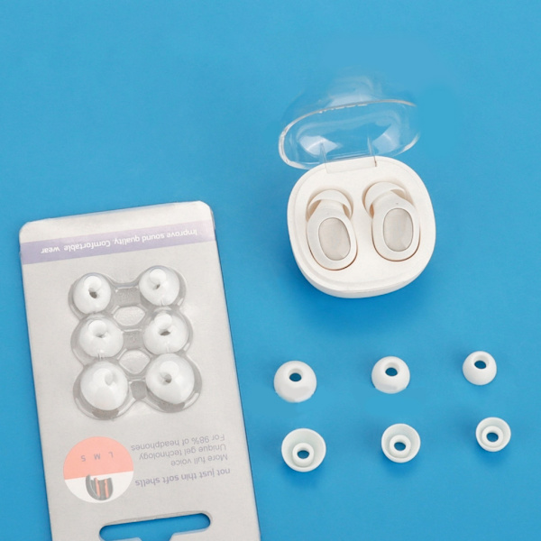 Udskiftnings ørepropper til ComfoBuds Mini 10 øretelefoner Silikone Vaskbare White