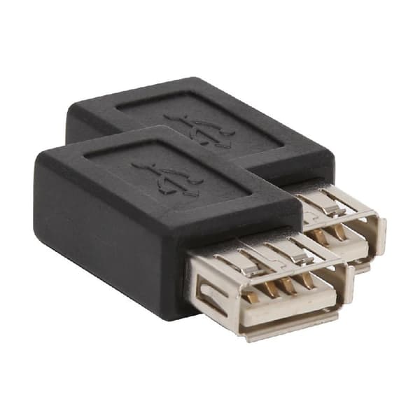 2-pak USB 2.0 Type A Hun til Type B Hun Adapter Konverter