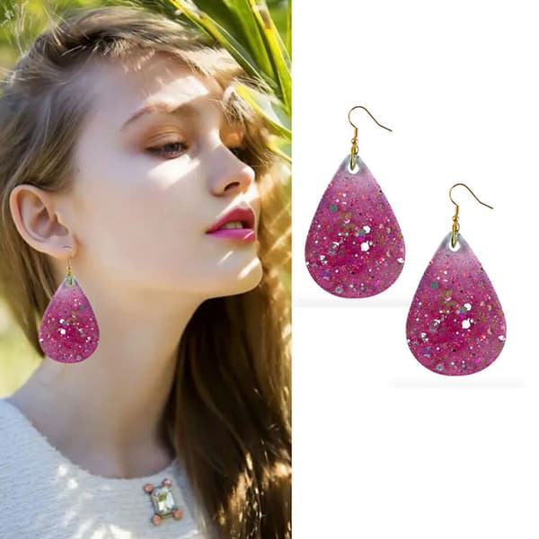 Waterdrop Shape Form Tear Drop Resin Silikon Nyckelring Form DIY Crafts Blue M