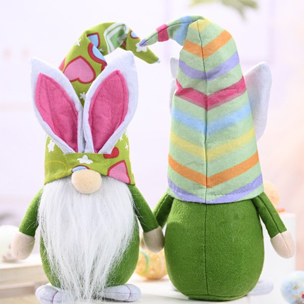 Påskhare Gnome Tomte Nisse Svensk Tomte Ansiktslös för Dock Farmhouse Kök D null - Standing Rabbit E