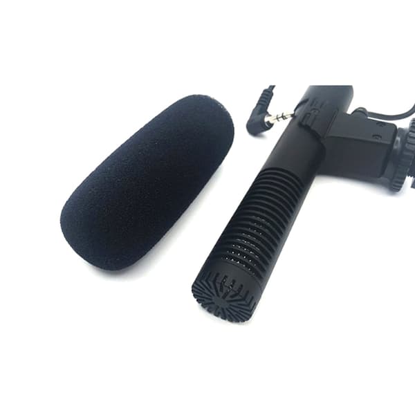 3,5 mm stereomikrofon for DSLR-kameraer, videokameraer, datamaskiner og stemmeopptakere