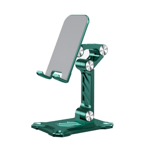 Vikbart tablettställ Mobiltelefonhållare Vinkel Justerbart Vertikalt stativ i legering för kontorshem för 4,7-13 tum Green