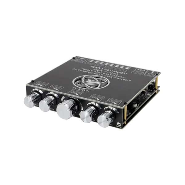 2.1-kanals TDA7498 Bluetooth-kompatibelt power 160Wx2+220W power BT, AUX,U-diskingångar