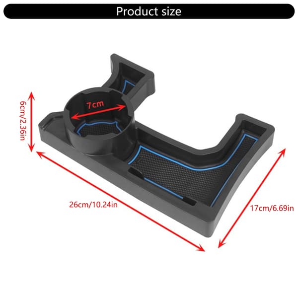 Bil Manuel Gearkasse Midterkonsol Organizer Bakke med Kopholder til JB64W