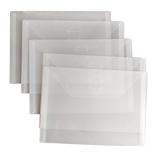 5 st Dies Förvaringspåse Stämpelsamlingsficka Klar plastmärm 5''x7'' Passar för Scrapbooking Stencils Sticker
