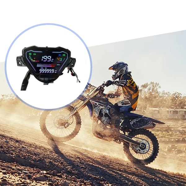 ABS Motorcykel Speedometer Vandtæt Digital Display Odometer til Alt Vejr