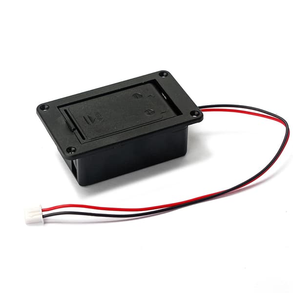 1PC 9V Batterihållare för Case Box Cover för Gitarr Bas Active Pickup Connector