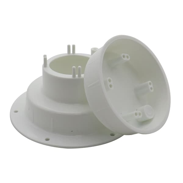 Runde RVs Rørlegger Ventilhette 1-2 3/8 Tommers Rør Kloakkventil Deksel for Tilhenger 2 stk